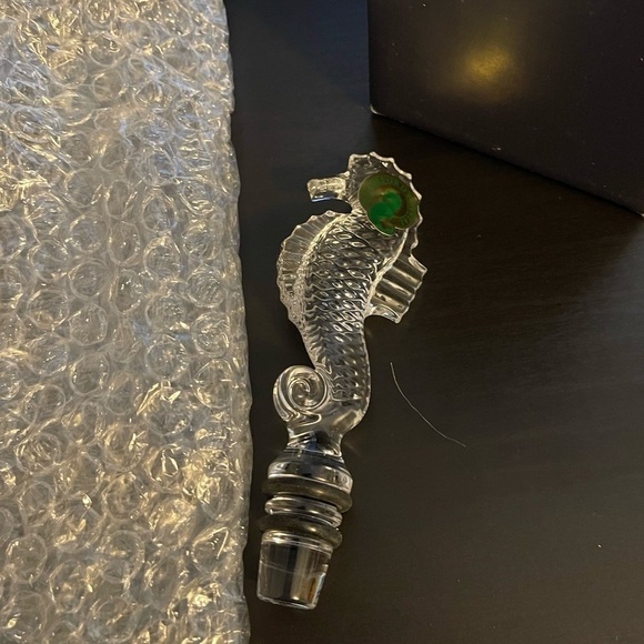 Waterford SEAHORSE wine bottle stopper - Picture 3 of 7